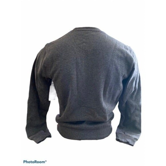 men workout sweatshirt Everlast Mens crewneck Sweatshirt Gray Pullover top New - Picture 7 of 12